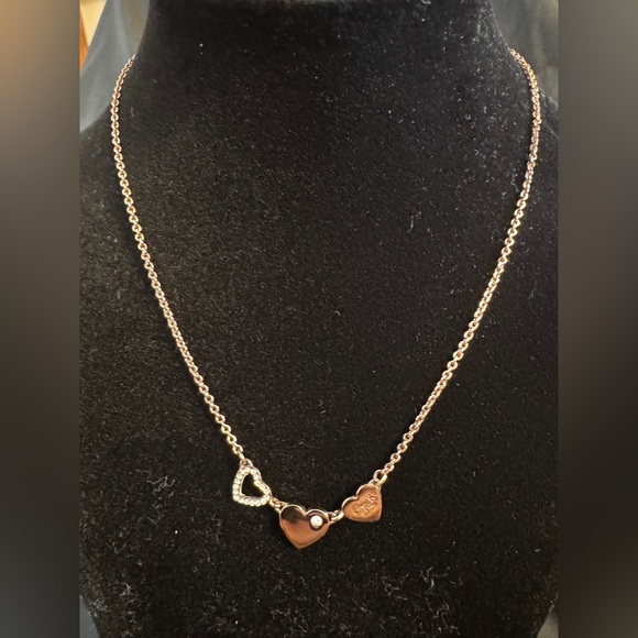 Coach Rose Gold Heart Charm Necklace - Picture 3 of 15